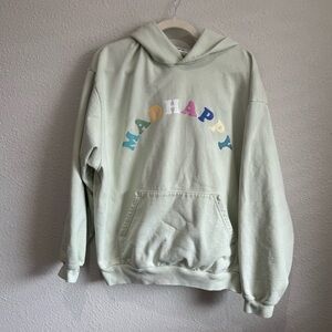 Madhappy Pastel French Terry Hoodie Light Green Boho Loungewear Streetwear